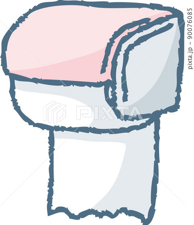反対向きに設置されたトイレットペーパー 90076085