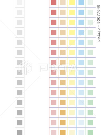 縦ラインの背景 ブロック 背景素材 囲みライン カラフル薄くのイラスト素材