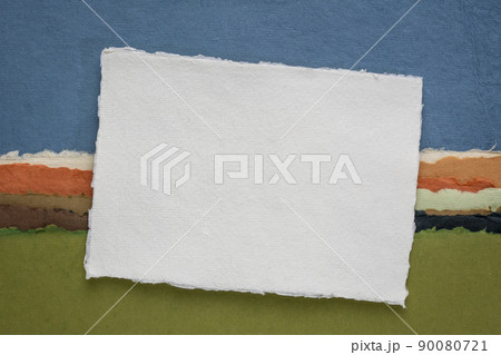 sheet of white Khadi rag paper 90080721