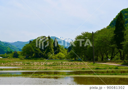 白山 鳥越地区 眺め 白山市 白山 鳥越地区 眺め 白山市 90081302