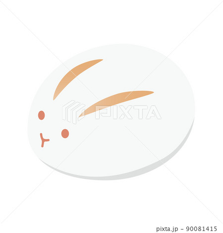 うさぎのイラスト　和菓子 90081415