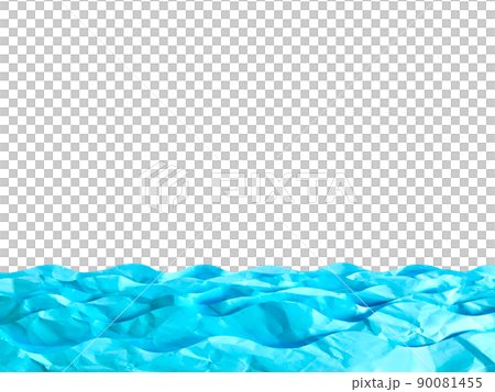 3D illustration of the sea paper 3D illustration of the sea paper 90081455