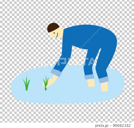 農民水稻種植圖男 90082182