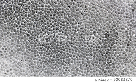 Details of expanded polystyrene or styrofoam material as textural background. 90083870