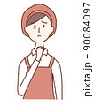 泣いている女性店員 90084097