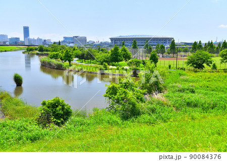 新横浜公園より新横浜駅方面を望む(神奈川県横浜市)【2022.5】 新横浜公園より新横浜駅方面を望む(神奈川県横浜市)【2022.5】 90084376
