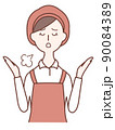やれやれと呆れる女性店員 90084389