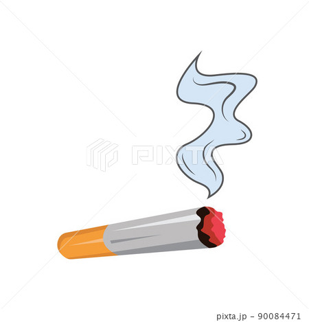 cigarette burns vector illustration element concept design template 90084471