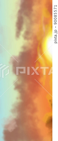 Landscape background. Abstract art template. Vector illustration. 90085571