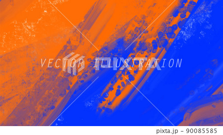 Abstract Blue Orange paint Background. Vector illustration design 90085585