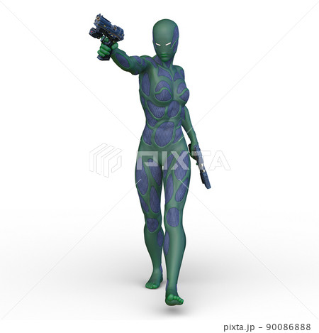 女性サイバー戦士 90086888