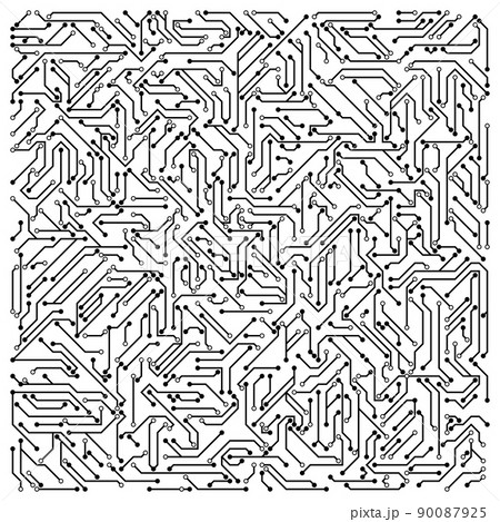 High-tech Circuit board vector illustration. 90087925