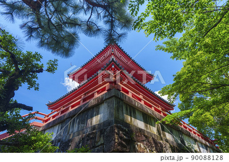 京都 初夏・新緑の季節 大覚寺 心経宝塔 京都 初夏・新緑の季節 大覚寺 心経宝塔 90088128