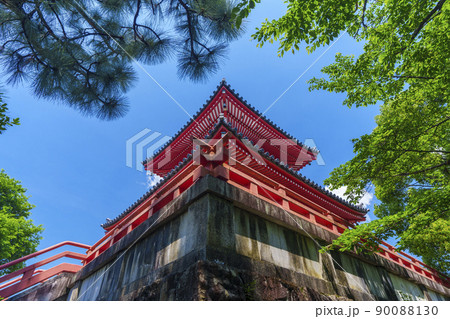 京都 初夏・新緑の季節 大覚寺 心経宝塔 京都 初夏・新緑の季節 大覚寺 心経宝塔 90088130