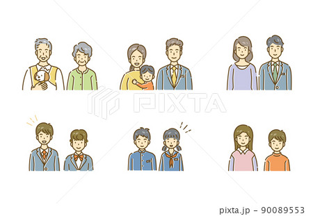 人物　イラスト 90089553