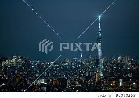 スカイツリーの夜景 スカイツリーの夜景 90090255