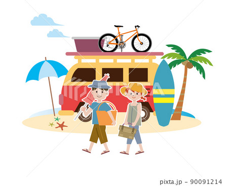 夏　海水浴　レジャー 90091214