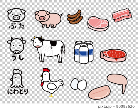 Pig beef bird (food) set Pig beef bird (food) set 90092620