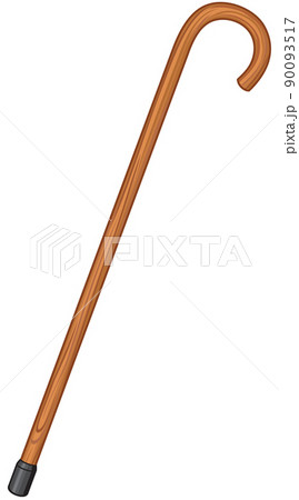 Wooden walking stick cane 90093517