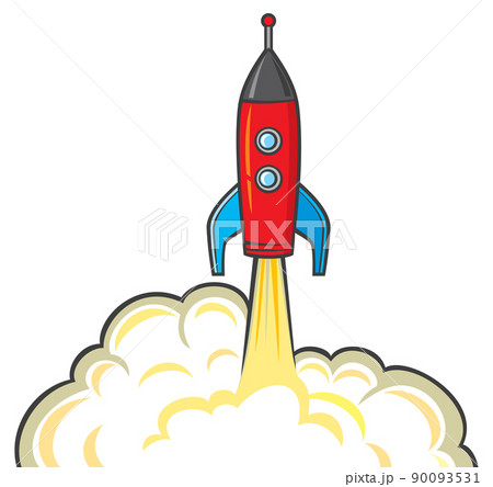 Space rocket - startup concept 90093531