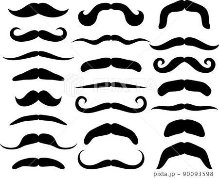Set of mustache  90093598