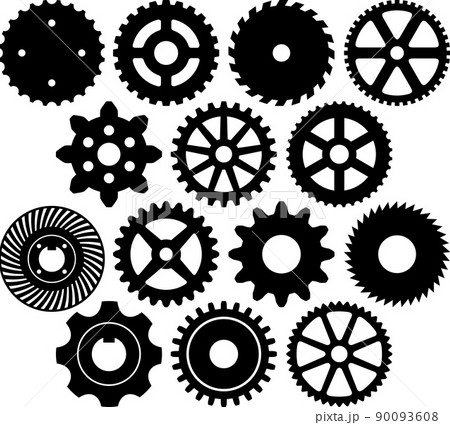 Machine gear collection (cogwheel vector set) Machine gear collection (cogwheel vector set) 90093608