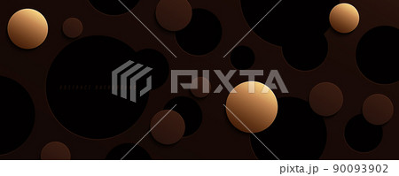Abstract holes and circles on dark background with shadow. 3d circles geometric shapes. Round holes. Modern elegant circle texture design. Vector illustration Abstract holes and circles on dark background with shadow. 3d circles geometric shapes. Round holes. Modern elegant circle texture design. Vector illustration 90093902