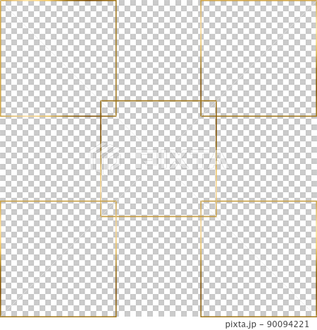 Square Golden Frame cut out Square Golden Frame cut out 90094221