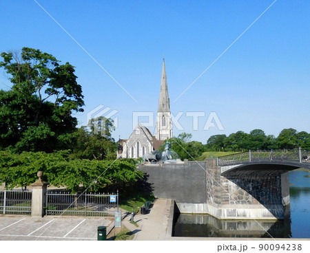 デンマーク コペンハーゲン St Alban's Church 英国国教会 ゲフィオンの噴水 デンマーク コペンハーゲン St Alban's Church 英国国教会 ゲフィオンの噴水 90094238