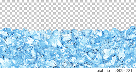 氷 イラスト リアル 背景 半面 氷 イラスト リアル 背景 半面 90094721