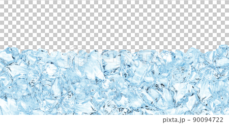 氷 イラスト リアル 背景 半面 氷 イラスト リアル 背景 半面 90094722