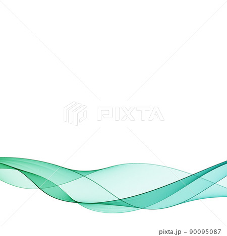 green wave. abstract illustrationlayout for advertising. eps 10 90095087