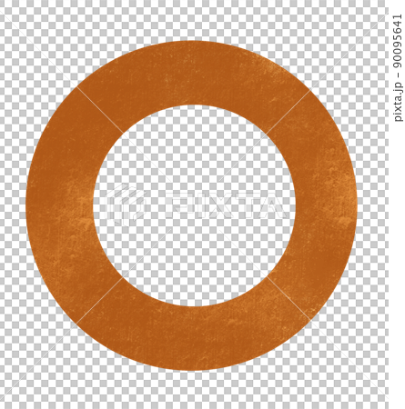 Orange Wheel ring donut circular geometric shape frame grung texture illustration Orange Wheel ring donut circular geometric shape frame grung texture illustration 90095641