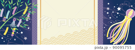 七夕 デザイン背景 90095755