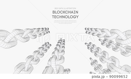 Blockchain digital technology. Big data vector background. Cryptocurrency technology vector background. Blockchain digital technology. Big data vector background. Cryptocurrency technology vector background. 90099652