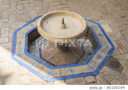 Royal Alcazar of Seville, a walled palatial complex built in different historical stages. 90100294