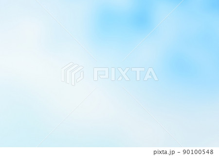 青・パステルカラーのグラデーション・まだら模様のシンプルな背景素材・水彩・ぼかし 90100548