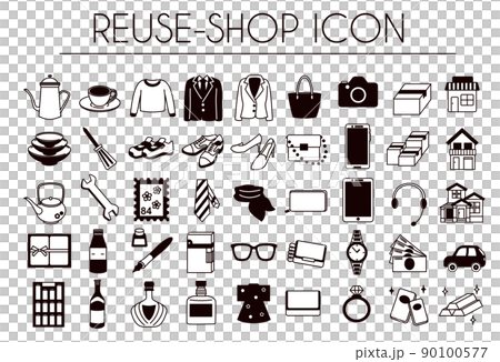 Various reuse item simple icon 90100577