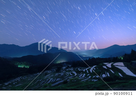 丸山千枚田の夜景 丸山千枚田の夜景 90100911