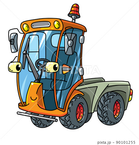 Funny small municipal sweeper car with eyes Funny small municipal sweeper car with eyes 90101255