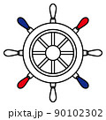 マリンカラーの舵 90102302