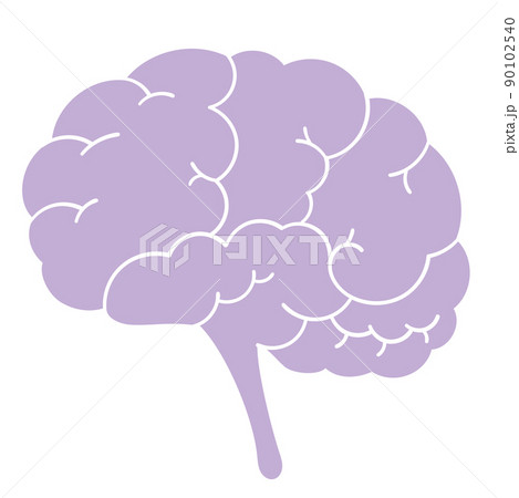 横から見た不調な脳 90102540