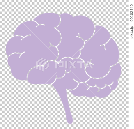 横から見た不調な脳 90102540