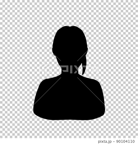女性剪影一結黑色 90104110