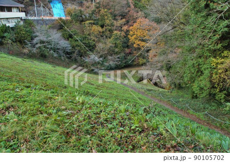 鎌北湖の堤体 鎌北湖の堤体 90105702