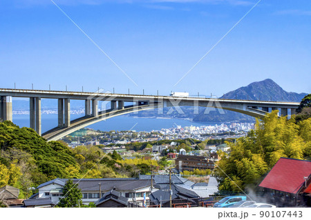 明礬温泉と東九州道 90107443