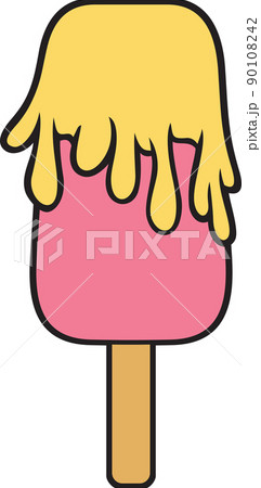 Ice cream color vector illustration 90108242