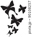 Flying butterflies vector illustration design  90108257