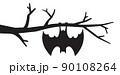 Bat hanging from tree vector illustration 90108264