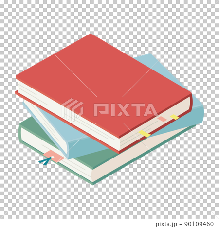 読みかけの積まれた本 90109460